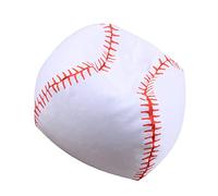 HEALSOPTHY Pouf Contenitore Forma Palla da Baseball Giocattoli in Poliestere Resistente e Lavabile con Cerniera Pouf Imbottito per Giochi e Relax
