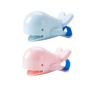 HEALSOPTHY Prolunga Per Rubinetto Ragazzo Ragazza 2 Pezzi, Estensione Sicura a Forma Di Delfino, Compatta Cinturino, Per Lavabo Bagno Cucina Gioco Igiene Quotidiana