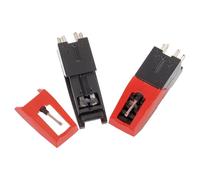 HEALSOPTHY Puntine per Giradischi 2pezzi Stylus in Abs Nero Compatibili Tutti i Giradischi Standard per Qualità Audio