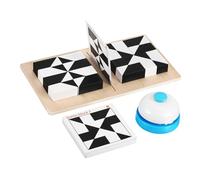 HEALSOPTHY Puzzle Legno Educativi Creativa Impilabili e Carte Legno Per Sviluppo Cognitivo e Coordinazione Mano-occhio