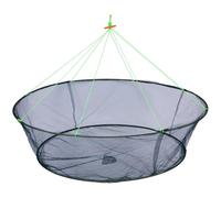 HEALSOPTHY Rete da Pesca Pieghevole Portatile in Nylon e Acciaio, Resistente All'usura e Compatta, per Catturare Pesci e Granchi Durante la Pesca in Darsena o Stagno