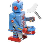 HEALSOPTHY Robot Vintage in con Carica Molla da Collezione e Decorazione Creativa per Adulti Regalo Originale Blu