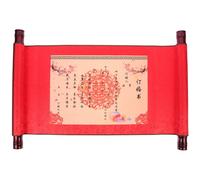 HEALSOPTHY Rotolo per Contratto di Matrimonio Cinese Tradizionale Rosso Spazio per Calligrafia e Disegni per Banchetti Nuziali