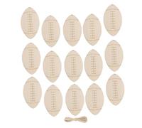 HEALSOPTHY Sagome in Legno Forma Pallone da Football Americano Decorazioni Artigianali Fai da Te Tag per Regali e Decorazioni per Feste Superficie Liscia e Facile da Verniciare