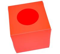 HEALSOPTHY Scatola Multiuso per Lotteria Rosso in Plastica Apertura Rotonda per Raccolta Biglietti, Donazioni e Giochi di Festa