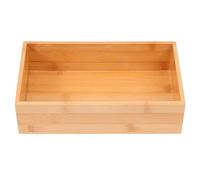 HEALSOPTHY Scatola Organizer in Bambù e Legno Naturale per Scrivania, Contenitore Salvaspazio Scomparti, la Casa, Design Comodo e Resistente Khaki
