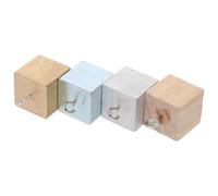 HEALSOPTHY Set 4 Cubi Densità 2cm Ottone Ferro Alluminio Legno con Gancio per Esperimenti Scientifici Didattici Materiali Scolastici Educazione Scientifica Laboratori Scuola