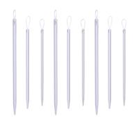 HEALSOPTHY Set 9 Aghi per Filato in Nylon Occhiello Grande, Ferri da Maglia per Coperte a Mano e Lavori Fai da Te, Strumenti per Tessitura, Portatile e Adatto a Maglioni, Sciarpe e