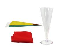 HEALSOPTHY Set da 1 Bicchiere da Vino che Cambia Colore, Giocattolo per Trucchi da Mago, Accessorio per Feste Effetto Interattivo, Compatto e Resistente, per Festival e Spettacoli
