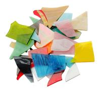 HEALSOPTHY Set da 1 Kg di Pezzi Misti in Vetro Colorato per Mosaico Fai da Te, Piastrelle Artistiche Irregolari Trasparenti per Decorazioni Casa, Giardino e Artigianato Colore Colore Casuale