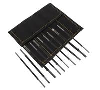 HEALSOPTHY Set Da 10 Utensili Per Incisione in Acciaio Ad Alto Tenore Di Carbonio, Coltelli Da Intaglio Per Pietra e Legno Custodia, Strumenti Manuali Per Incisione Artistica, Hobbisti e Scultori