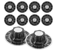 HEALSOPTHY Set da 20 Manopole per Potenziometri 6 Mm in Baquelite con Piastra Scala, Controllo Preciso del Volume per Chitarra Elettrica e Apparecchiature Audio Professionali, Compatibili