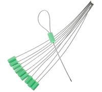HEALSOPTHY Sigilli di Spedizione Autobloccanti in Filo D’acciaio Guarnizione Regolabile Verde, Set da 10 Pezzi per Container, Rimorchi e Accessi Antimanomissione