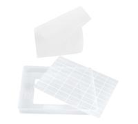 HEALSOPTHY Stampi per Torrone Facile da Lavare Kit 3 Pezzi in Plastica Bianca Struttura Trasparente, fare Dolci e Caramelle