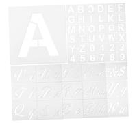 HEALSOPTHY Stencil Lettere e Numeri Riutilizzabili Stili Traslucidi per Scrapbooking Fai da Te Pittura e Decorazioni Craft