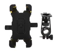 HEALSOPTHY Supporto per Cellulare per Bicicletta e Veicolo a Due Ruote Base Antiscivolo, Fissaggio a Vite e Rotazione Regolabile, Resistente alle Vibrazioni, Compatibile con Manubrio