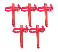 HEALSOPTHY Supporto per Estintore a Parete in Ferro Robusto Cinghia di Fissaggio, Set da 5 Pezzi Compatibile Estintori 2kg/3kg/4kg per Uso Domestico e Ufficio