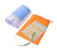 HEALSOPTHY Tappetino per Misurare Crescita Bebè 0-3 Anni Righello per Circonferenza Testa e Lunghezza Piede, in Plastica Blu Portatile e Riutilizzabile per Viaggi