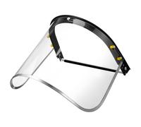 HEALSOPTHY Visiera Protettiva Trasparente per Casco, Schermo Facciale Anti-schizzi per Saldatura, Lucidatura e Taglio, Protezione Viso Durevole in Lega di Alluminio e Pvc per Lavori Edili