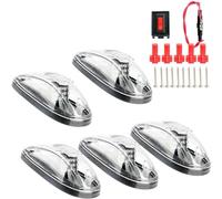 HEALT - Luci per cabina per camion a energia solare, luci da soffitto per camion, luci di insediamento per camion, luci per cabina senza trapano, luci da soffitto per camion, luci per cabina