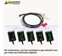 HEALTECH Contamarce Kit GPX-U01+GPXT VERDE. CAGIVA Freccia C12 R 125 Anno 1989