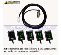 HEALTECH Contamarce Kit GPX-WSS+GPXT VERDE.MOTO GUZZI V11 Le Mans 1999 2000 2001