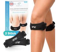 Health Press Benda per tendine rotuleo del ginocchio - 2x benda per ginocchio - Benda per tendine rotuleo per il sollievo, guida e stabilizzazione del tendine rotuleo - Supporto per ginocchio - Benda