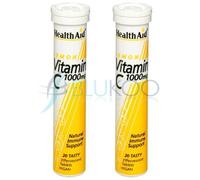 HealthAid Vitamina C 1000mg Effervescente Aroma Limone - 20 Compresse (Confez...