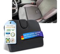 Healthfix Cuscino a cuneo per seggiolino auto, ortopedico in memory foam, cuscino a cuneo per il comfort di guida e la postura, cuscino per il rialzo del sedile per conducenti corti e sollievo dal