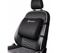 Healthfix Cuscino lombare per auto - Supporto ergonomico per lordosi con memory foam per una postura sana in auto | Cuscino per la schiena per il comfort durante i lunghi viaggi (medio (70-90 kg))