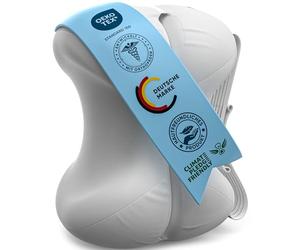 Healthfix Cuscino per ginocchia per chi dorme sul fianco, ortopedico per le gambe per dormire con cinghia, 2 pezzi in memory foam, rivestimento lavabile rinfrescante (bianco)