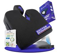 Healthfix Cuscino per sedile a cuneo, ortopedico in memory foam e cuscino per auto, ergonomico, per ufficio, guida e casa, migliora la postura e allevia il dolore alla schiena, all'anca e al coccige