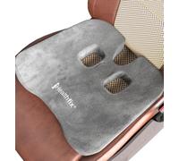 Healthfix Cuscino per sedile auto [design migliorato 2026], per alleviare la pressione del coccige e dei sgabelli, cuscino a cuneo per sedile conducente, antiscivolo, lavabile, grigio