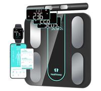 Healthkeep Pesa Persona Bilancia Collegata Impedenzimetro Con 8 Elettrodi ad Alta Precisione, 21 Dati Corporali Misurazione BIA a Doppia Frequenza Con APP per Andriod e iOS, Max. 180kg/400lb/28st