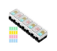 HealthKeeper Pillola Sette Giorni - Selezionatore Durevole Divisore ermetico per farmaci Design compatto che supporta lo stoccaggio organizzato Adatto ai viaggi Frigo per auto Ufficio Uso domestico Ga