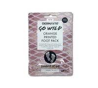 Healthpoint Derma V10 Go Wild Maschera per piedi, vitamina E, acido ialuronico, arancia, estratto di mirtillo rosso, idrata e nutre i piedi, ammorbidisce i talloni ruvidi, secchi e screpolati
