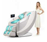 HealthRelife Poltrona Massaggiante 3D con Schiena SL da 135 cm, Poltrona Massaggiante per tutto il Corpo con Scansione del Corpo, Touchscreen, Riscaldamento della Schiena, Bluetooth per Riproduzione