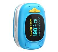 HealthTree Monitor portatile della saturazione dell'ossigeno nel sangue da dito, pulsossimetro pediatrico con schermo OLED, batterie 2AAA incluse, adatto per neonati e bambini