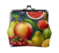 Healthy Food Print Squisito Versatile Bacio Lock Coin Purse Carino Piccolo Zipper Portafoglio per Monete Carte