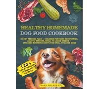 Healthy Homemade Dog Food Cookbook: 120+Vet-Approved Homemade Recipes & a 30-Day Feeding Plan-Tailored Portions for Puppies, Adults, Seniors, Small to Large Breeds-Includes Portion Charts for Small