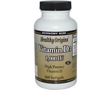 Healthy Origins, 1000 UI di vitamina D3, 360 Softgels € 219,50 / kg
