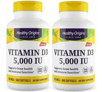 Healthy Origins 2 x 360 Softgels Vitamina D3 5000 IU 5,000 ui VITAMIN D-3