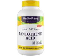 Healthy Origins Acido pantotenico (Vitamina B5), 500 mg
