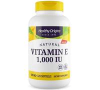 Healthy Origins, Natural Vitamin E, 1000IU, 120 capsule molli - spedizione lampo