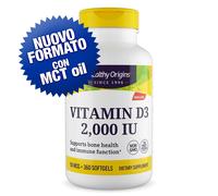 Healthy Origins Vitamin D-3 2000 iu 360 softgels - Vitamina D3 - 3 conf.