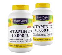 Healthy Origins Vitamina D-3 + OLIVE OIL 10000 IU - 360 softgels - 2 conf.