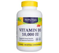 Healthy Origins Vitamina D3 10000 UI, 360 capsule