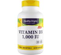 Healthy Origins Vitamina D3 10IU 360 Capsule Testato in Laboratorio Altamente