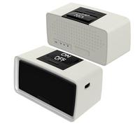 Healvaluefit Lettore musicale semplice per anziani, lettore audiolibri facile con scheda TF da 32 GB e lettore di schede per pazienti con demenza, Alzheimer, ipovedenti e ipovedenti (grigio)