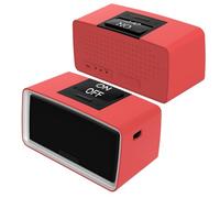 Healvaluefit Lettore musicale semplice per anziani, lettore audiolibri facile con scheda TF da 32 GB e lettore di schede per pazienti con demenza, Alzheimer, ipovedenti e ipovedenti (rosso)